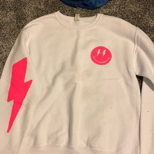 White preppy crewneck